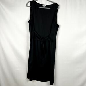 J. Jill 100% Linen Sleeveless Tie Knot Front Dress Breathable Minimalist XL
